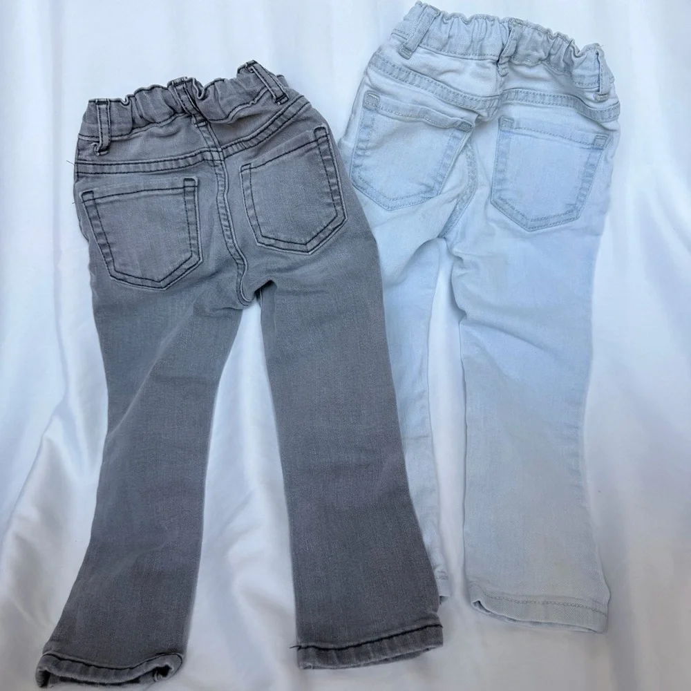 The Children's Place Girls' Jeans - Gray & Light Blue
